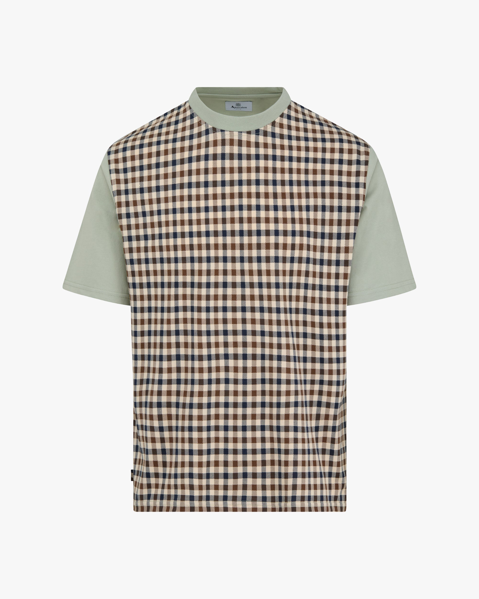 Aquascutum Active BODY CLUB CHECK T-SHIRT