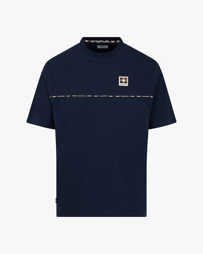 CLUB CHECK PIPING T-SHIRT