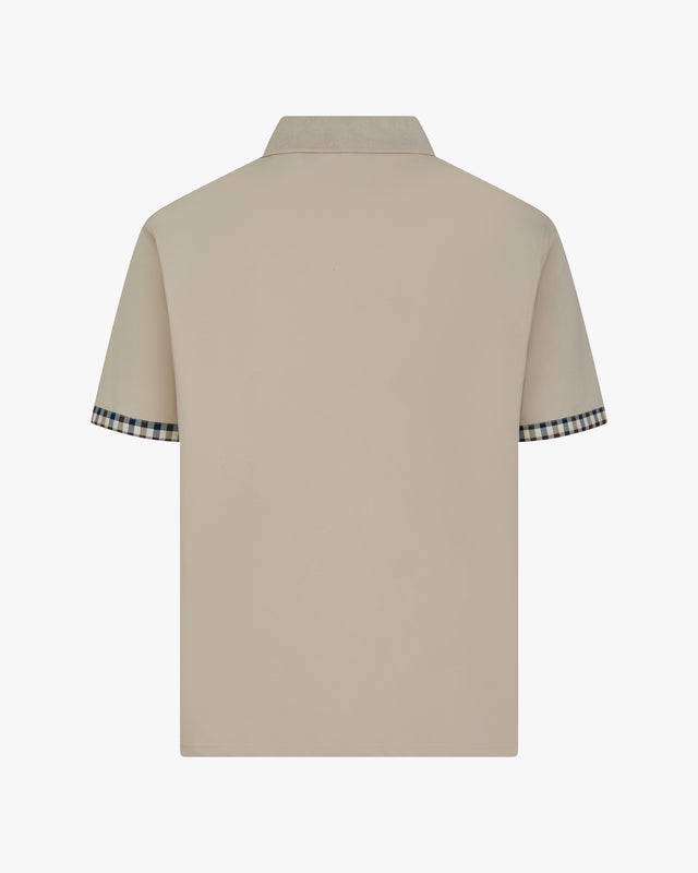 CC STRETCH PIQUET SLEEVES POLO