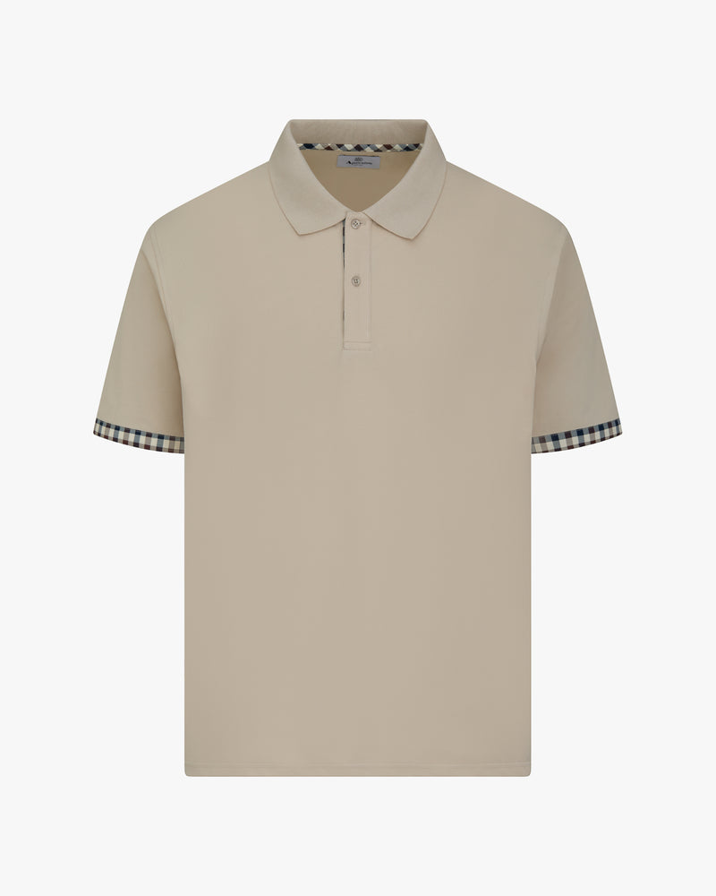 CC STRETCH PIQUET SLEEVES POLO
