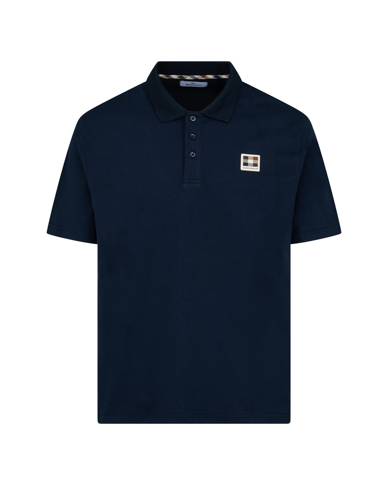 STRETCH PIQUET BADGE POLO