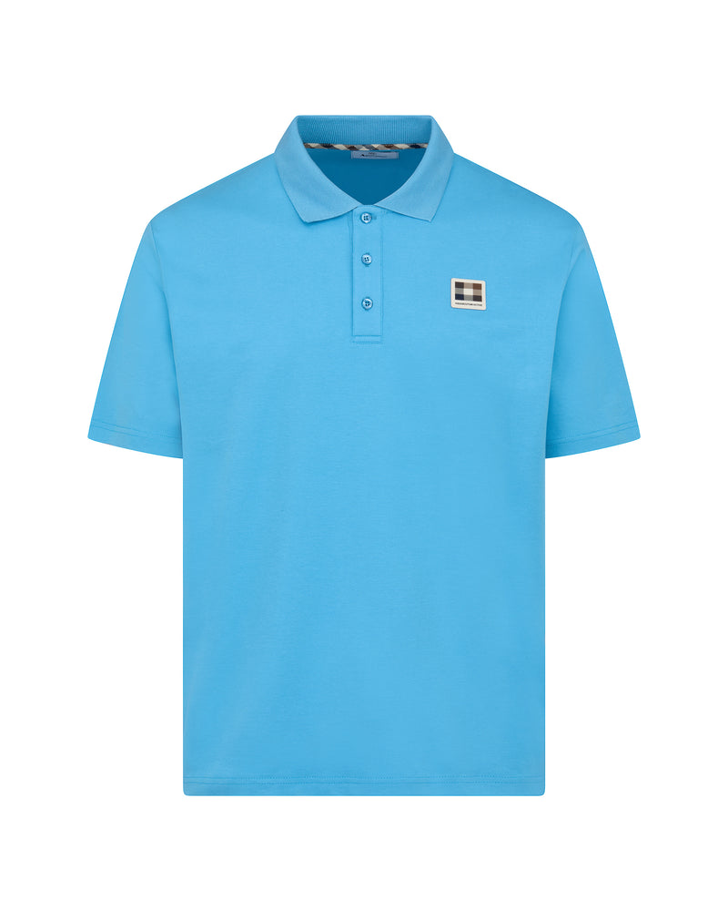 STRETCH PIQUET BADGE POLO