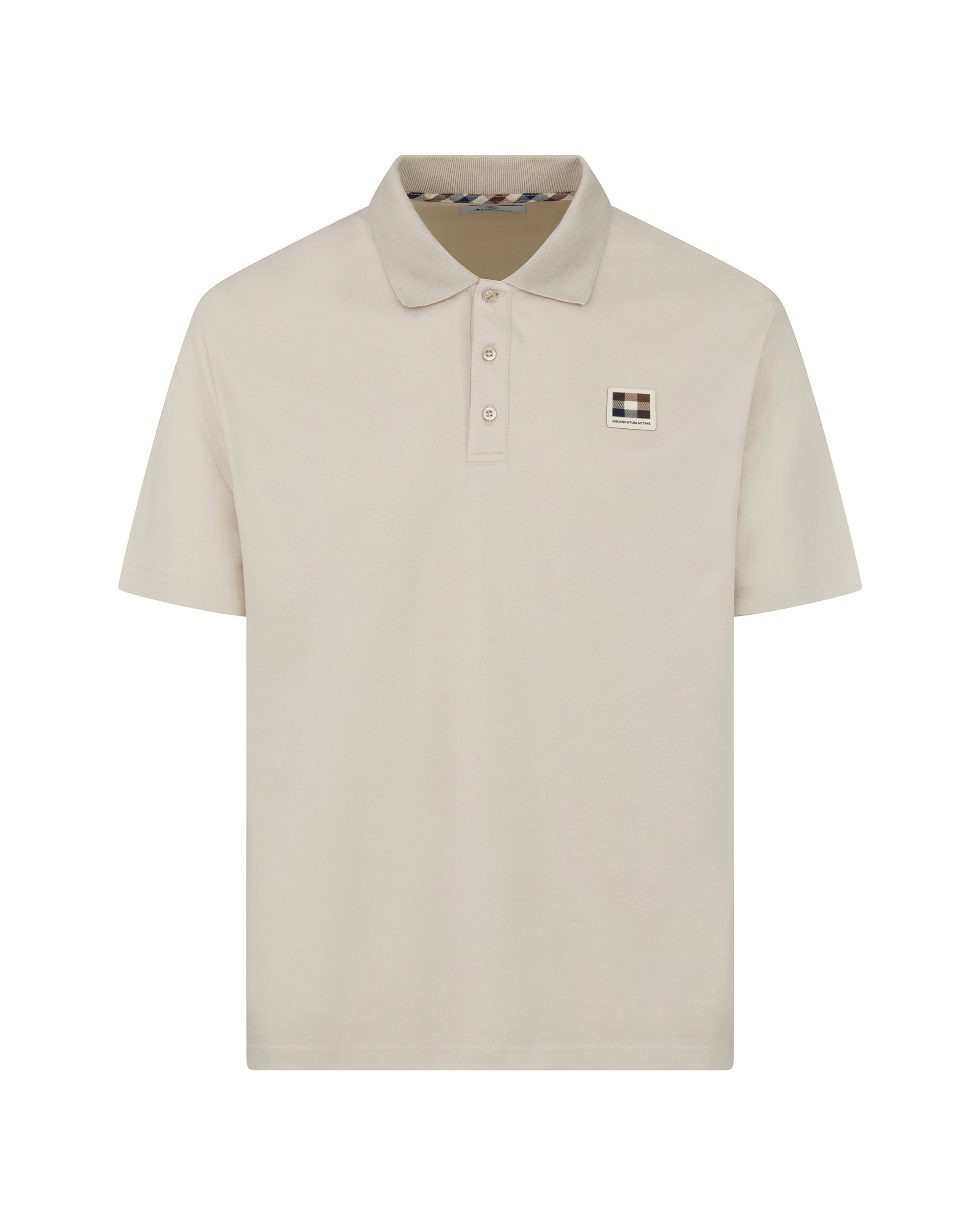 STRETCH PIQUET BADGE POLO