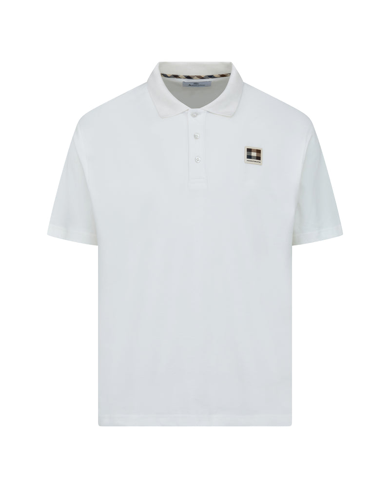 STRETCH PIQUET BADGE POLO