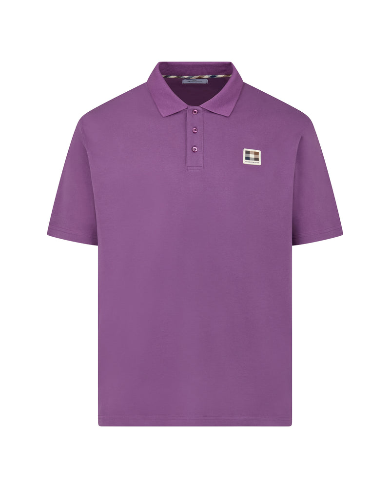 STRETCH PIQUET BADGE POLO
