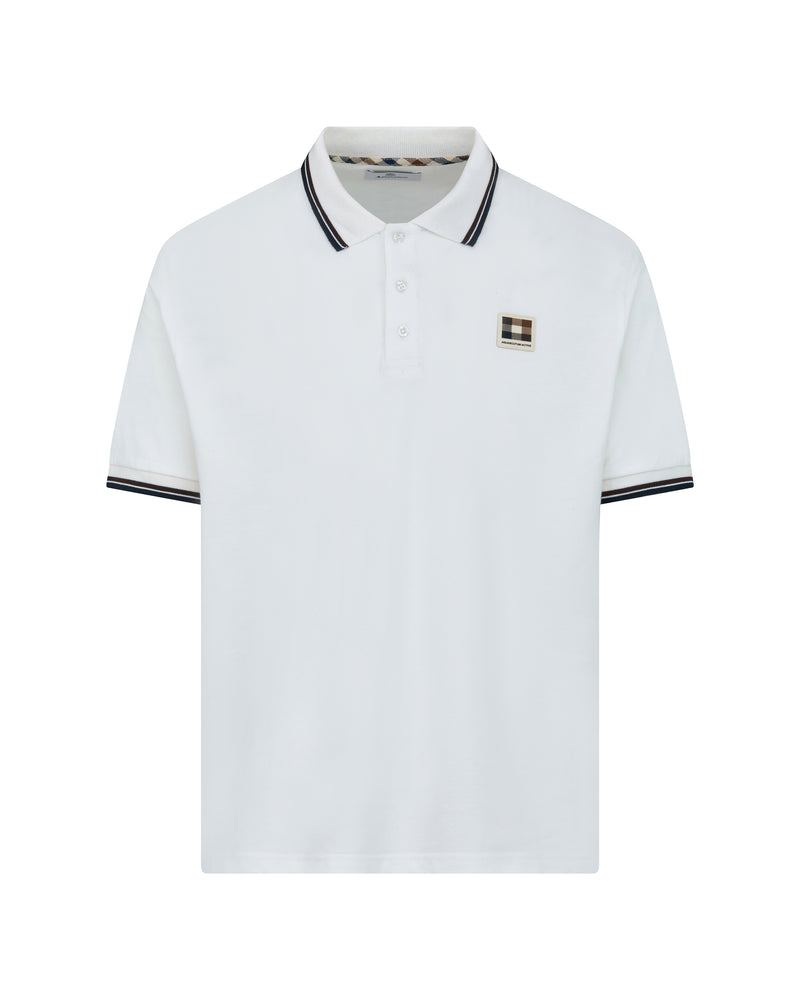 STRETCH PIQUET STRIPES POLO