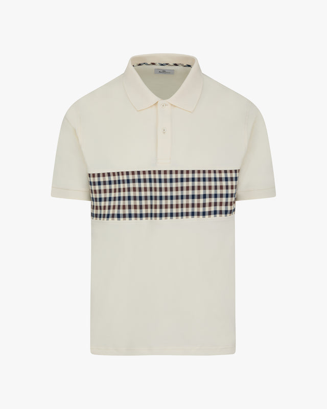 STRETCH PIQUET INSERT POLO
