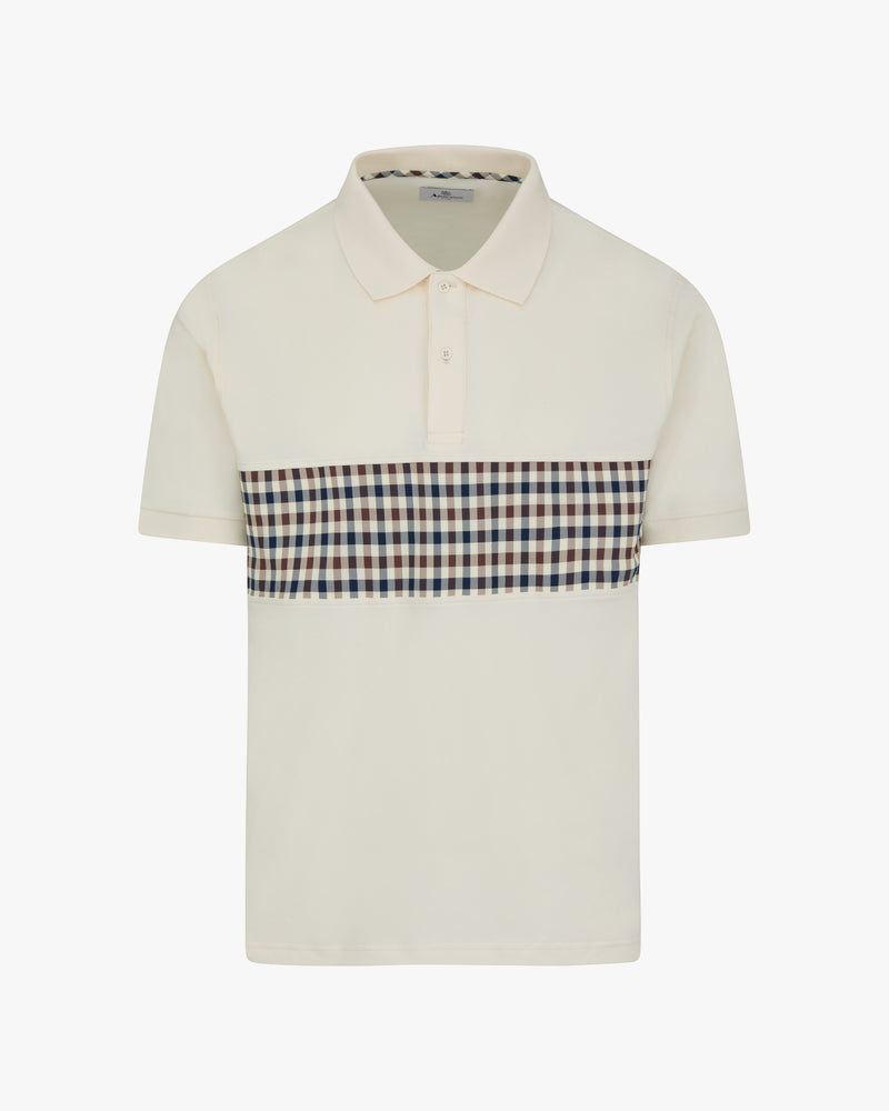 STRETCH PIQUET INSERT POLO