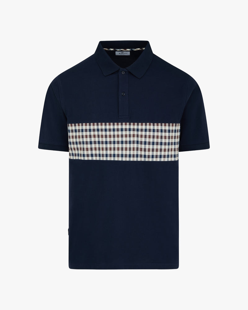 STRETCH PIQUET INSERT POLO