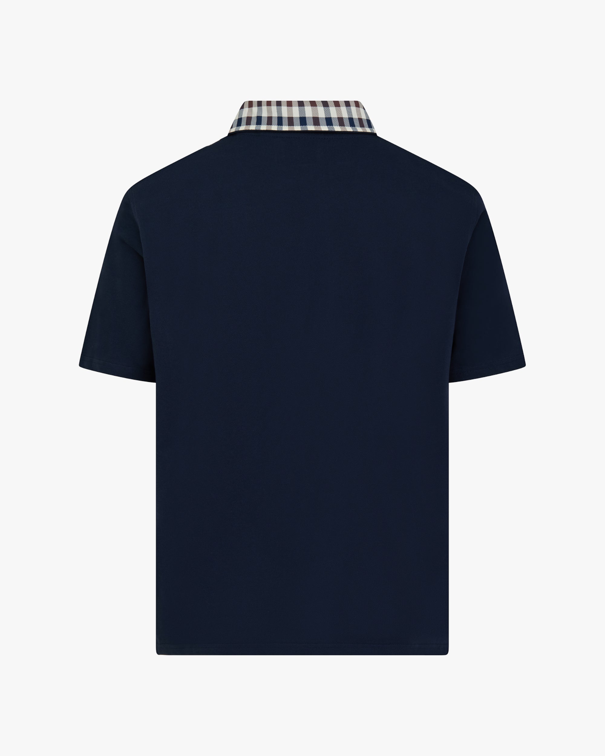 Aquascutum Active CLUB CHECK COLLAR POLO