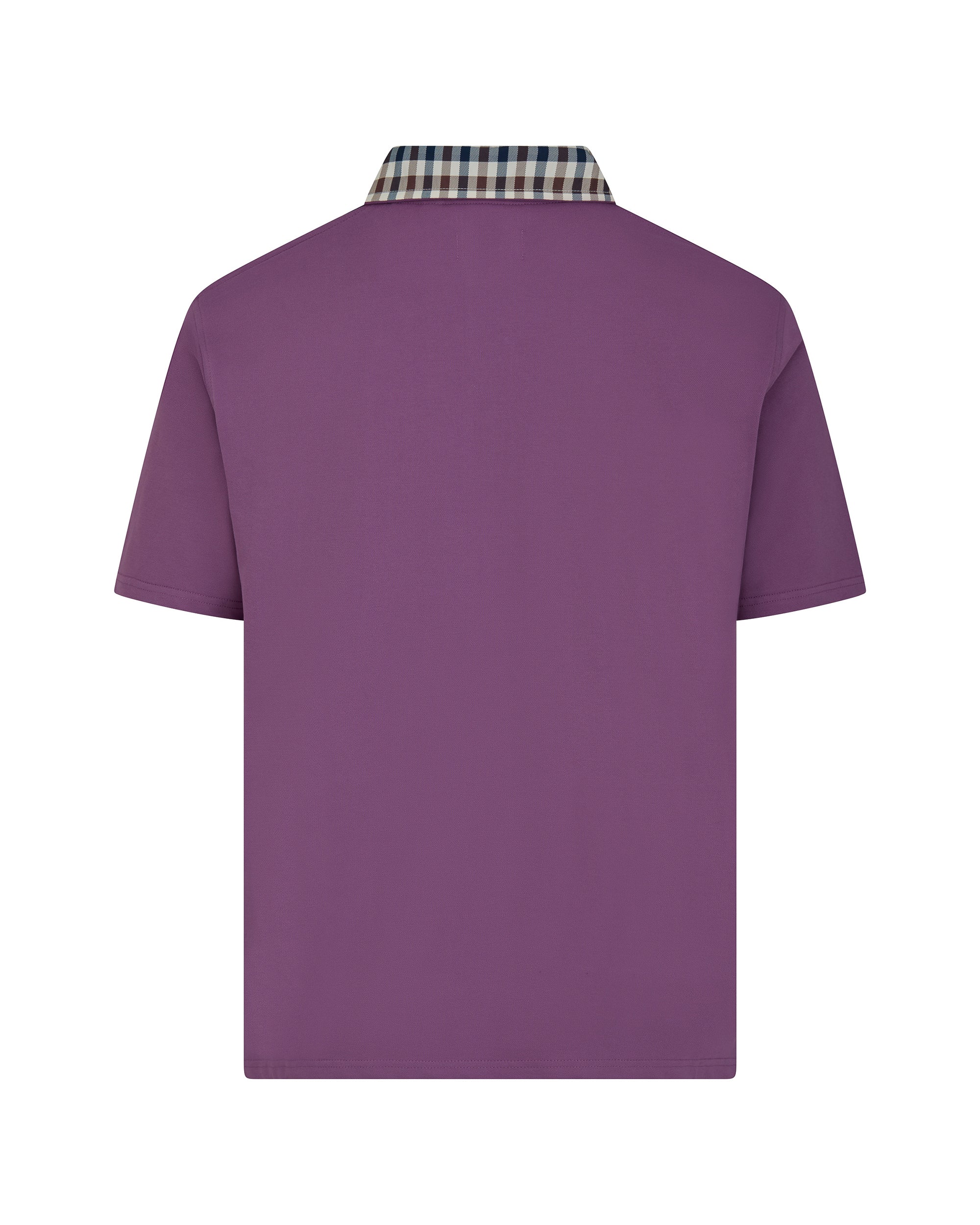 Aquascutum Active CLUB CHECK COLLAR POLO