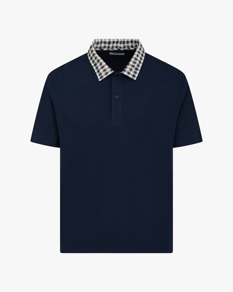 CLUB CHECK COLLAR POLO