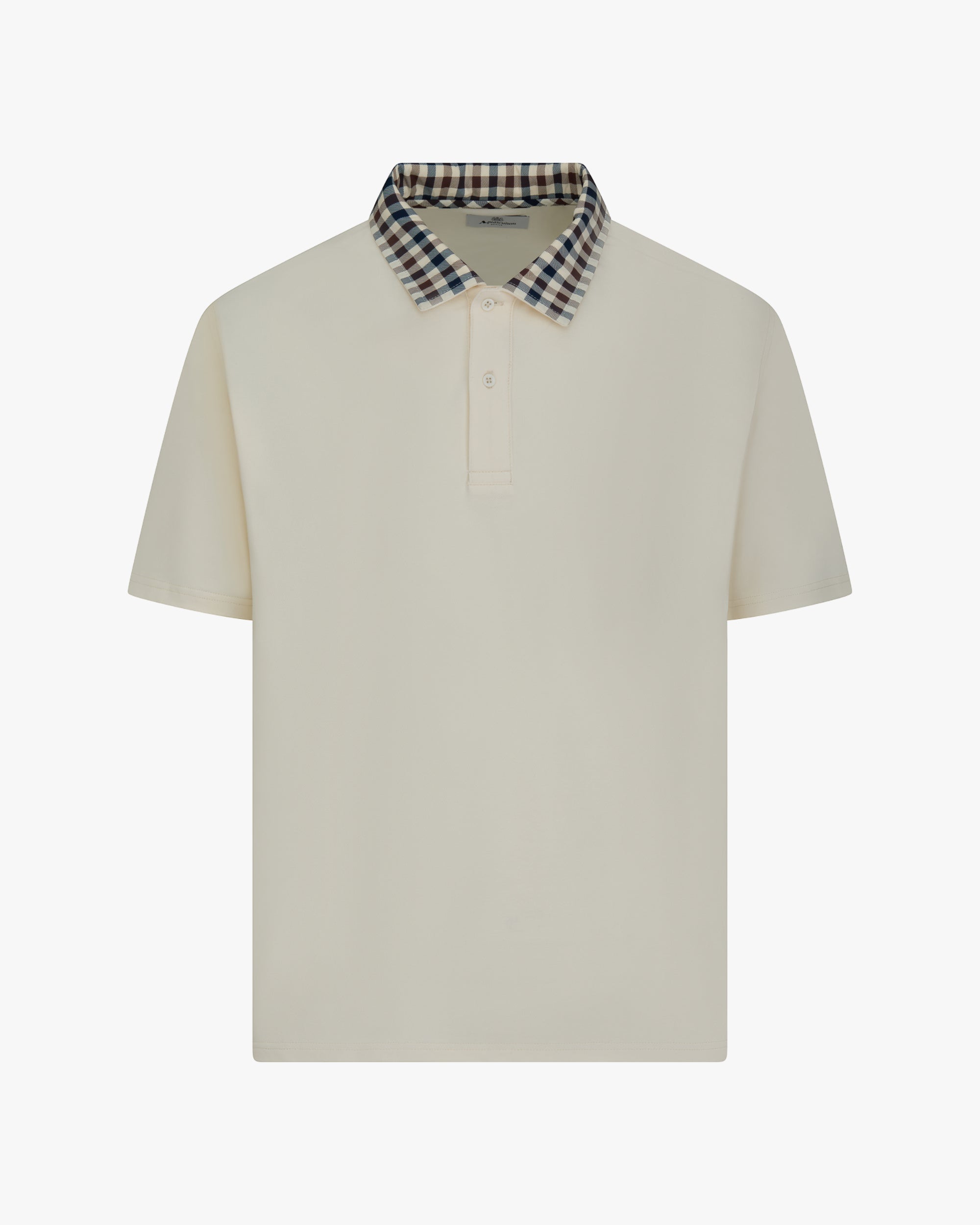 Aquascutum Active CLUB CHECK COLLAR POLO