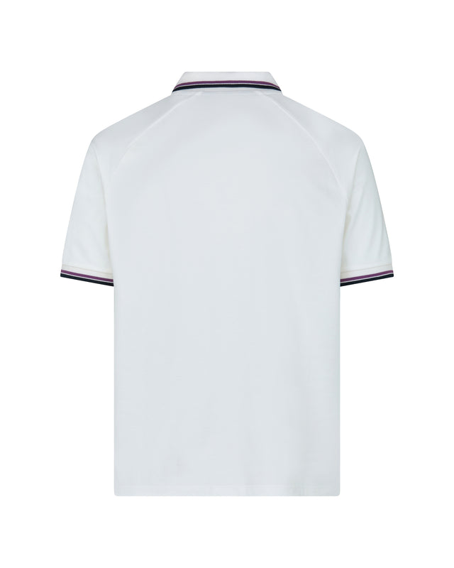 STRETCH PIQUET HALF ZIP POLO