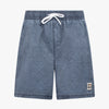 WASHED BADGE BEACH SHORTS