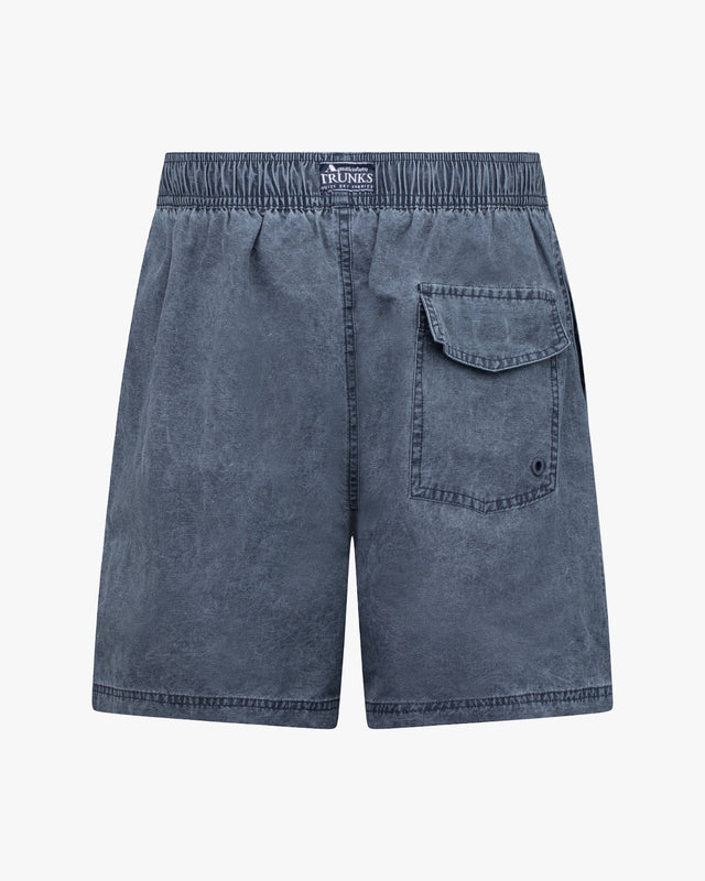 WASHED BADGE BEACH SHORTS