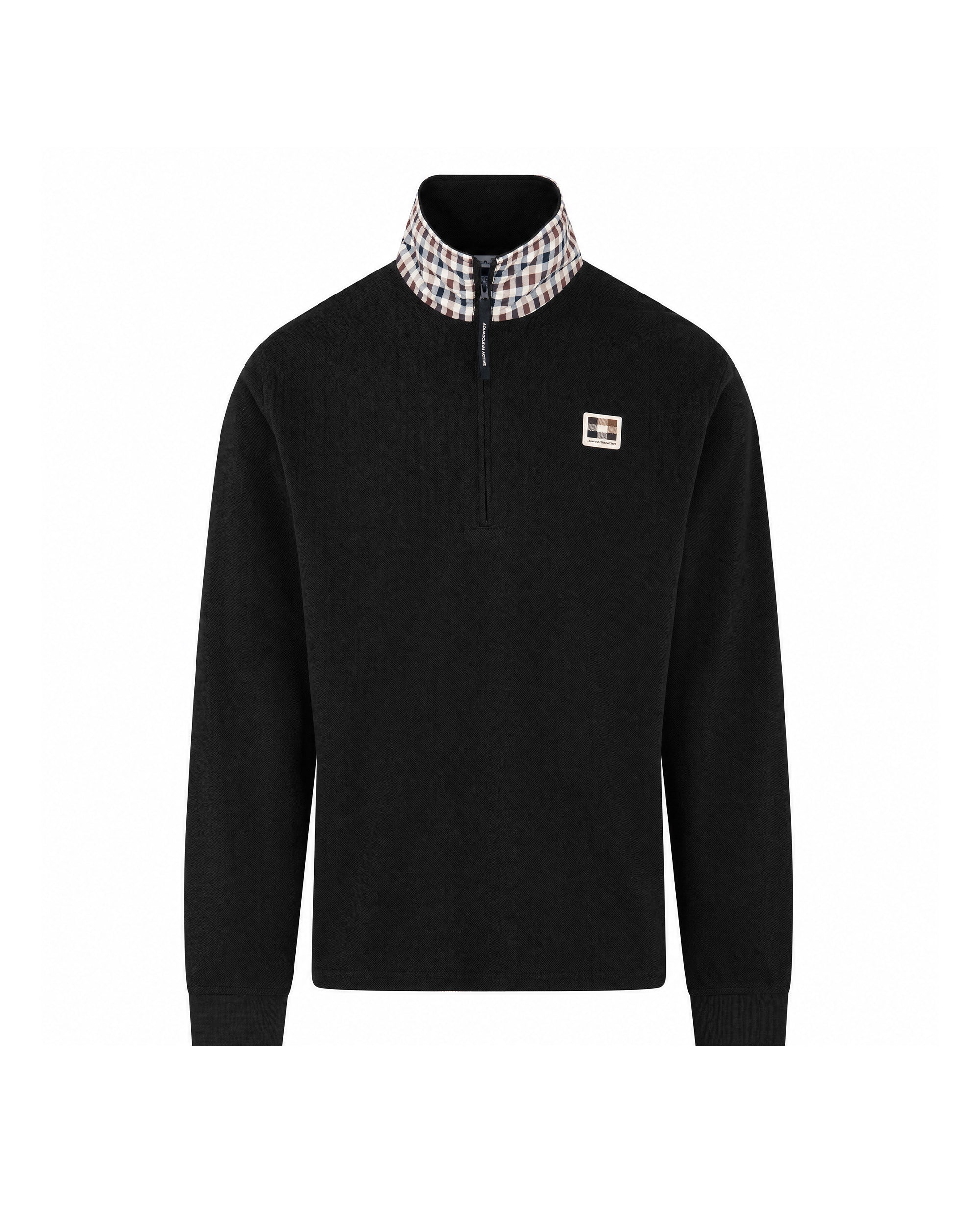 HEAVY PIQUET COLLAR ZIP POLO