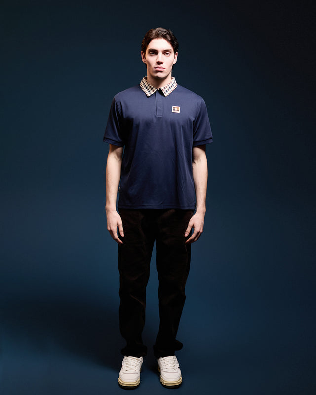 CHECK COLLAR TECH POLO
