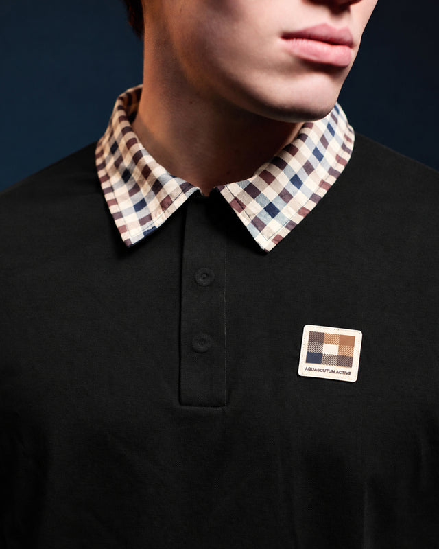 CHECK COLLAR TECH POLO