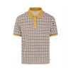 STRETCH PIQUET CHECK POLO