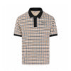 STRETCH PIQUET CHECK POLO
