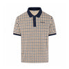 STRETCH PIQUET CHECK POLO