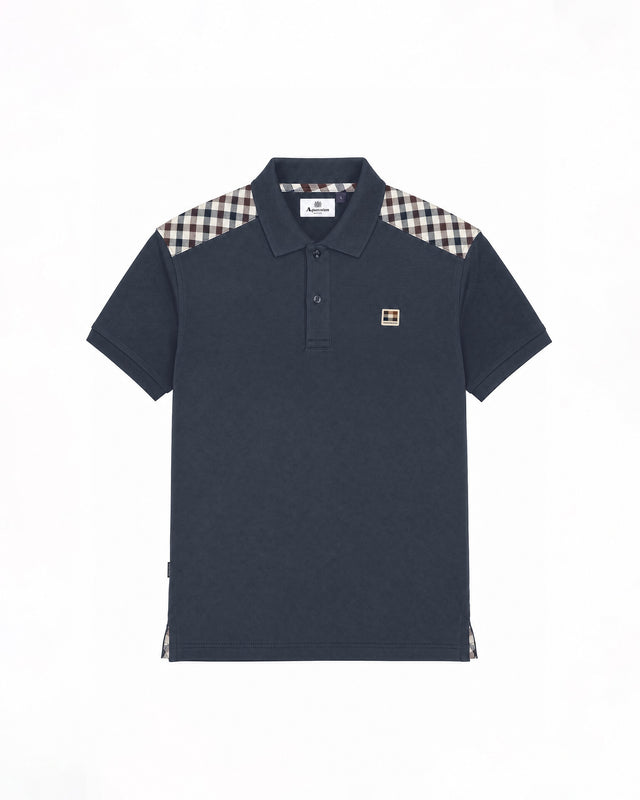 CHECK SHOULDER POLO
