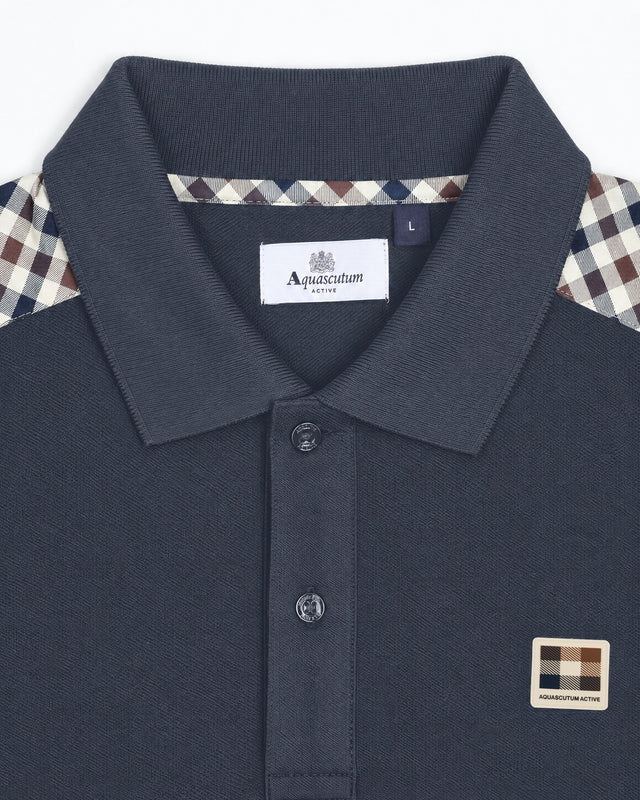 CHECK SHOULDER POLO