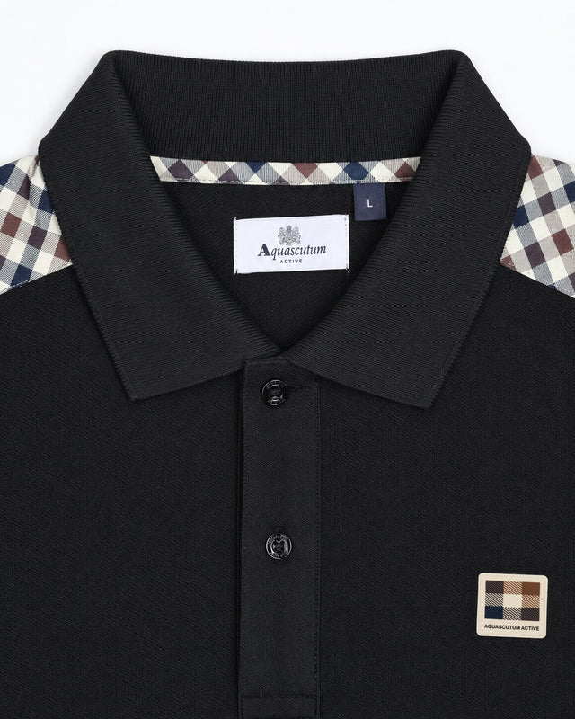 CHECK SHOULDER POLO