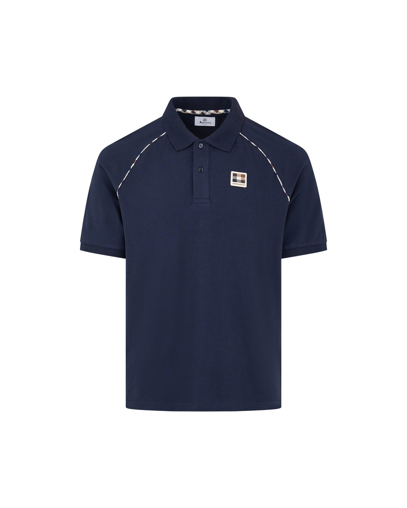 STRETCH PIQUET PIPING POLO