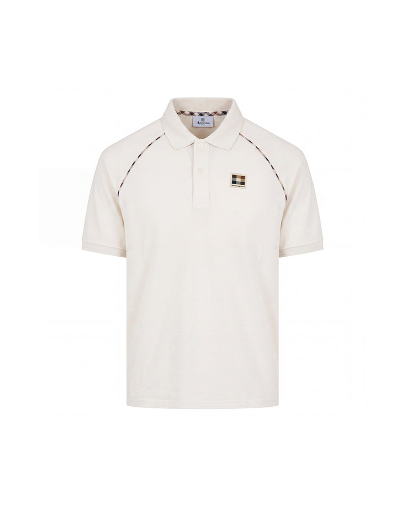 STRETCH PIQUET PIPING POLO