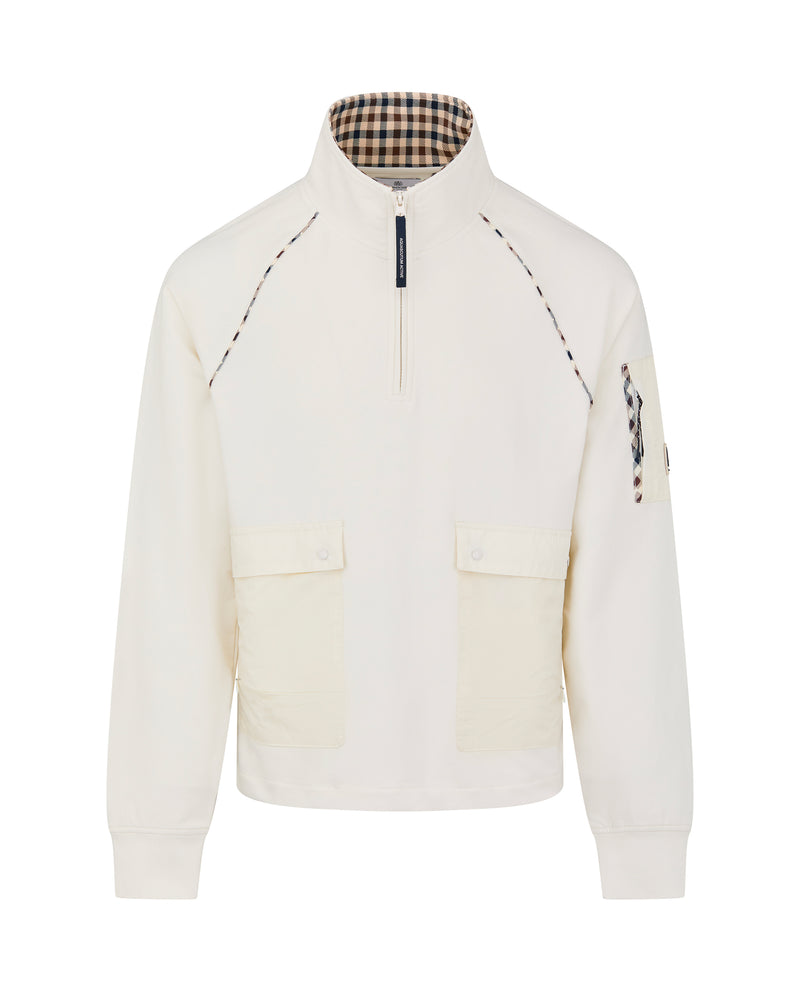 1/4 ZIP STRETCH FLEECE