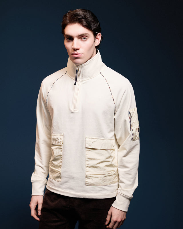 1/4 ZIP STRETCH FLEECE