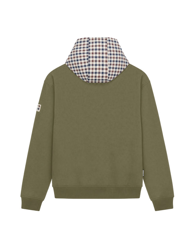 CLUB CHECK HOODIE FLEECE