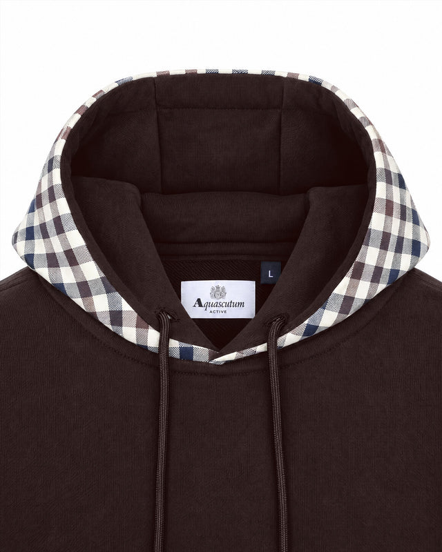 CLUB CHECK HOODIE FLEECE