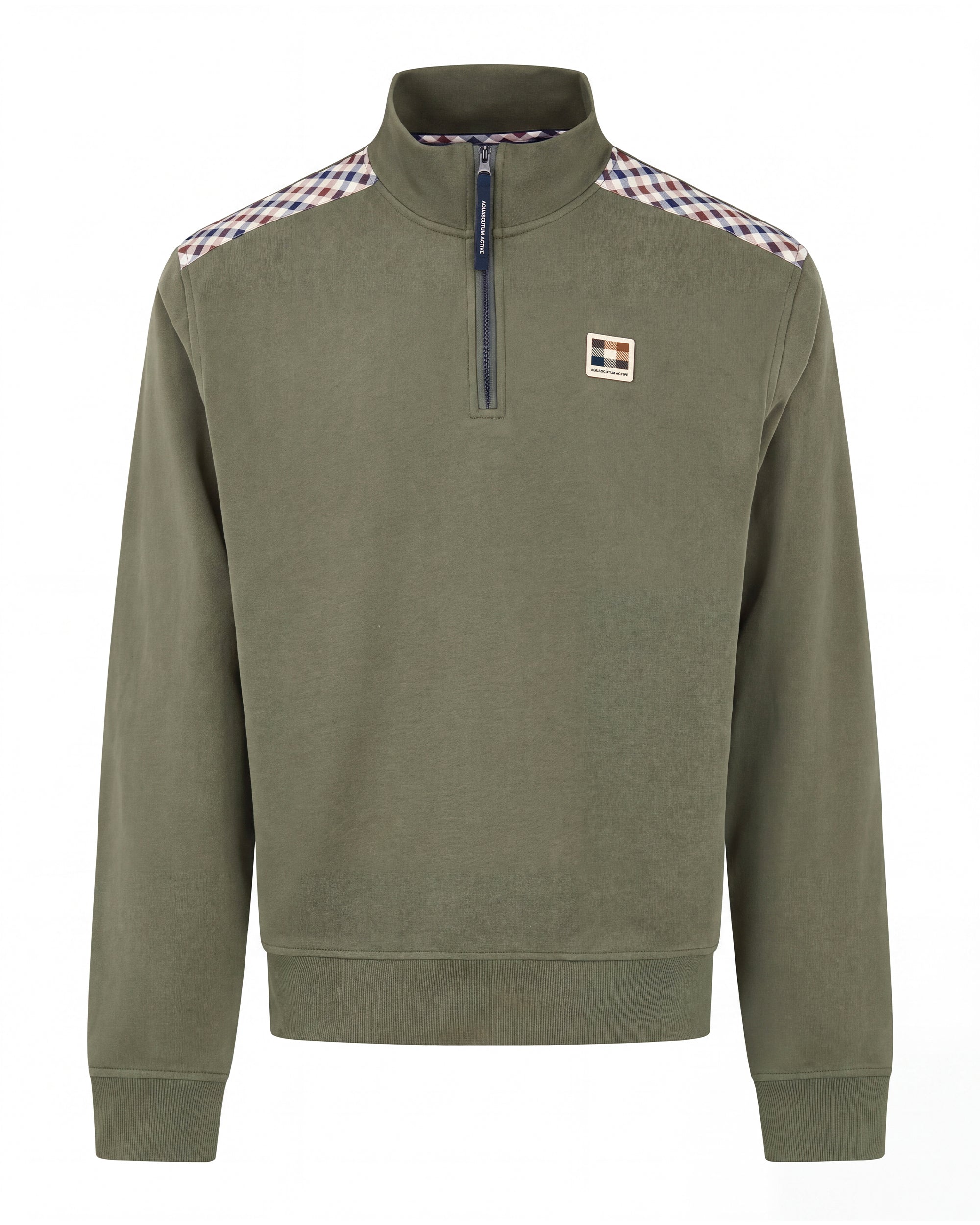 CHECK SHOULDER 1/4 ZIP FLEECE