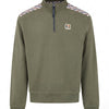 CHECK SHOULDER 1/4 ZIP FLEECE