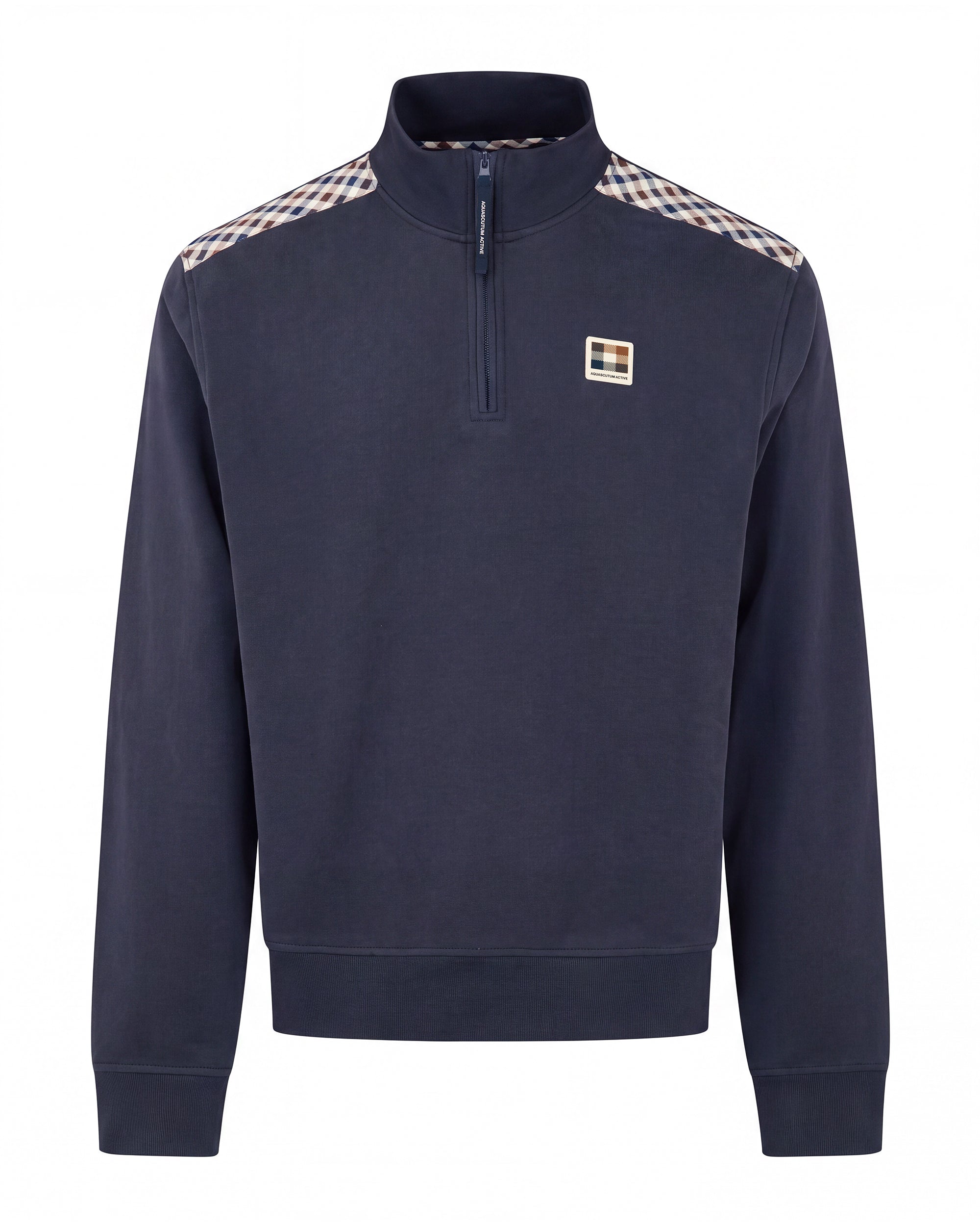 CHECK SHOULDER 1/4 ZIP FLEECE