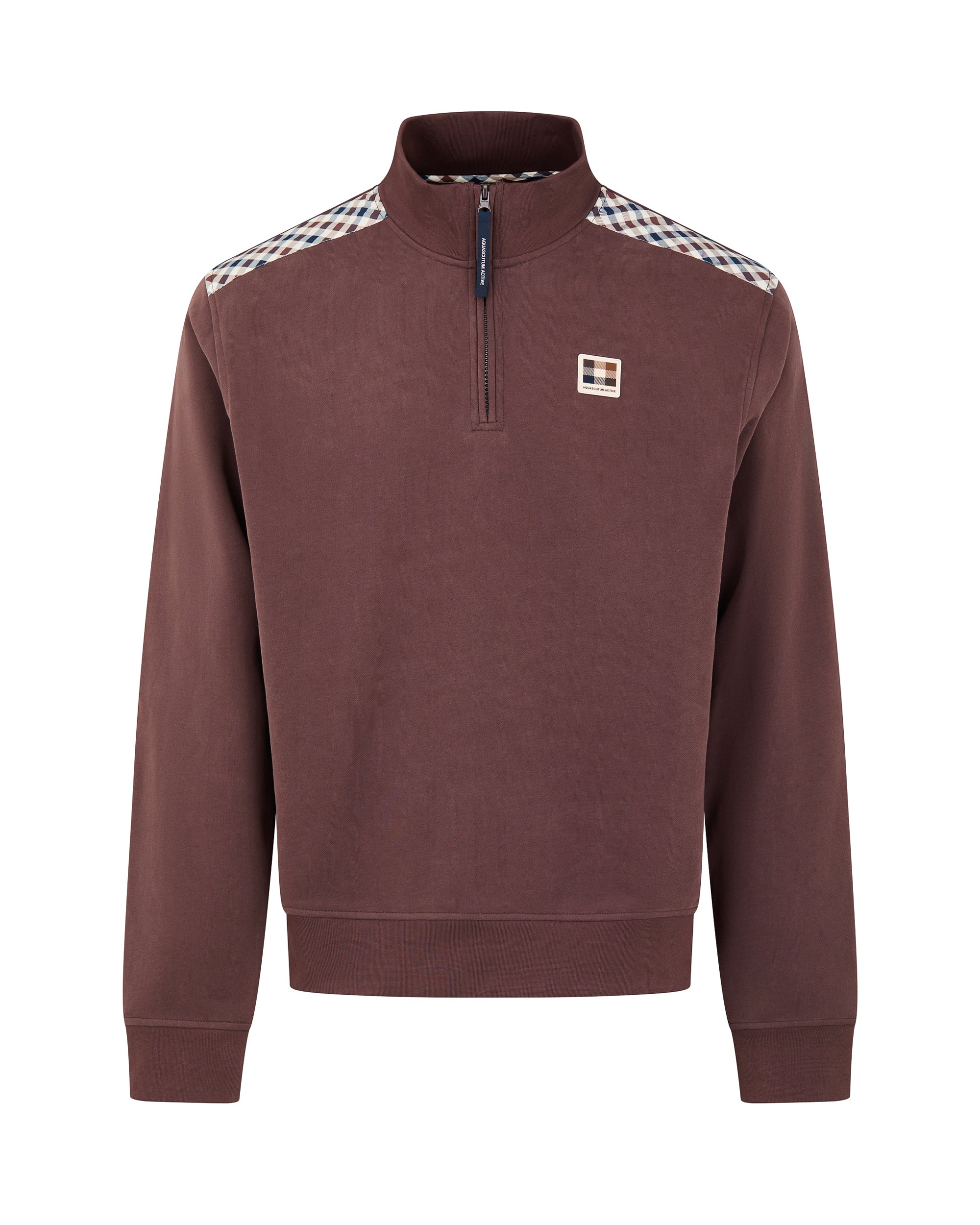 CHECK SHOULDER 1/4 ZIP FLEECE