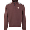CHECK SHOULDER 1/4 ZIP FLEECE