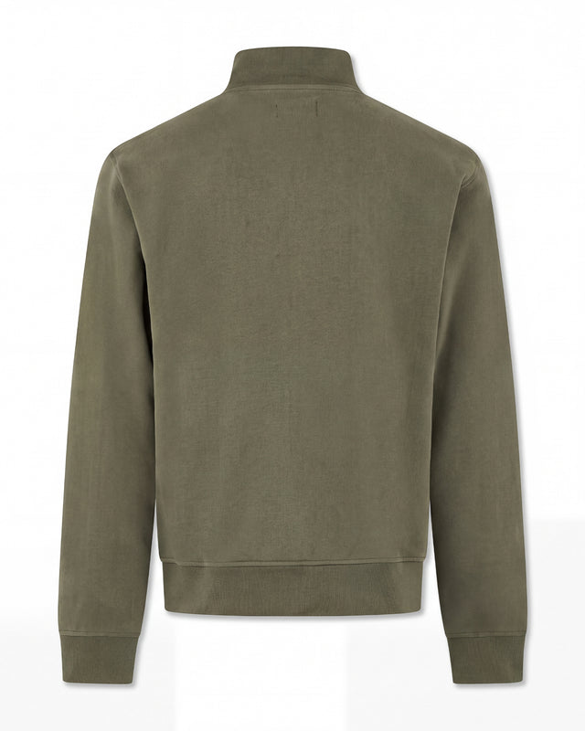 CHECK SHOULDER 1/4 ZIP FLEECE