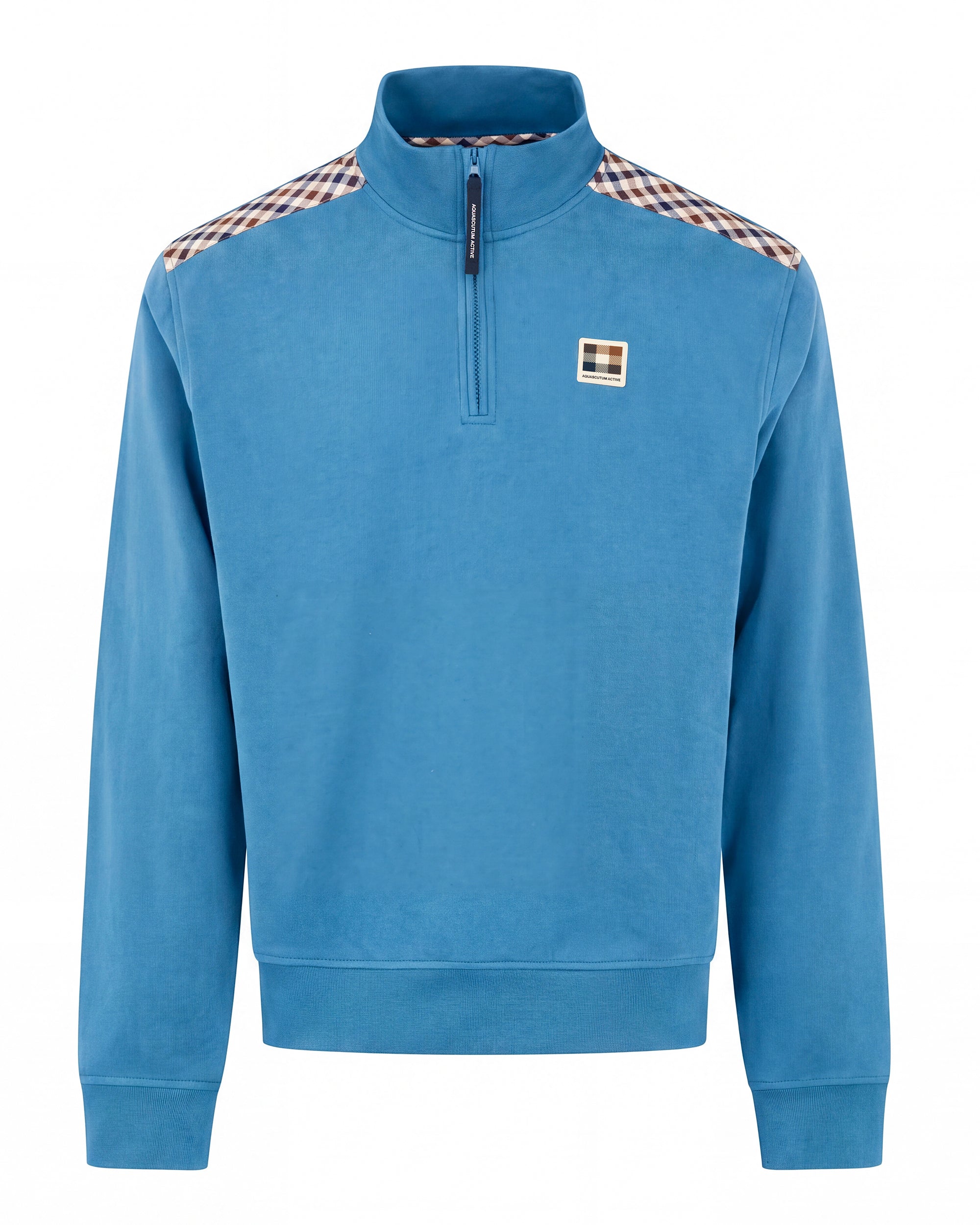 CHECK SHOULDER 1/4 ZIP FLEECE