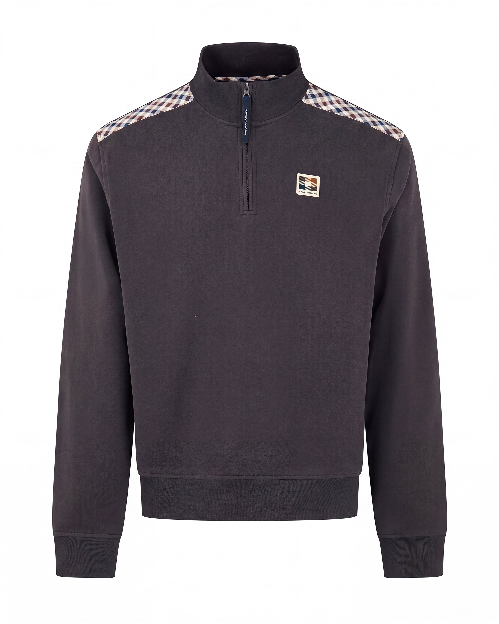CHECK SHOULDER 1/4 ZIP FLEECE