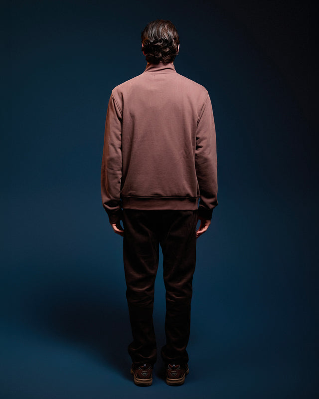 CHECK SHOULDER 1/4 ZIP FLEECE