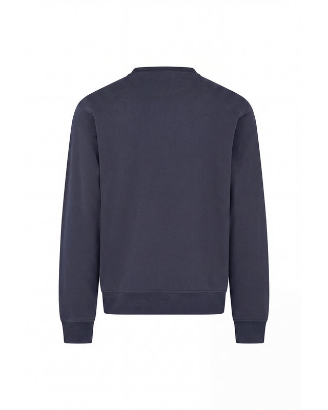 CHECK SHOULDER CREWNECK FLEECE