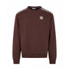 CHECK SHOULDER CREWNECK FLEECE