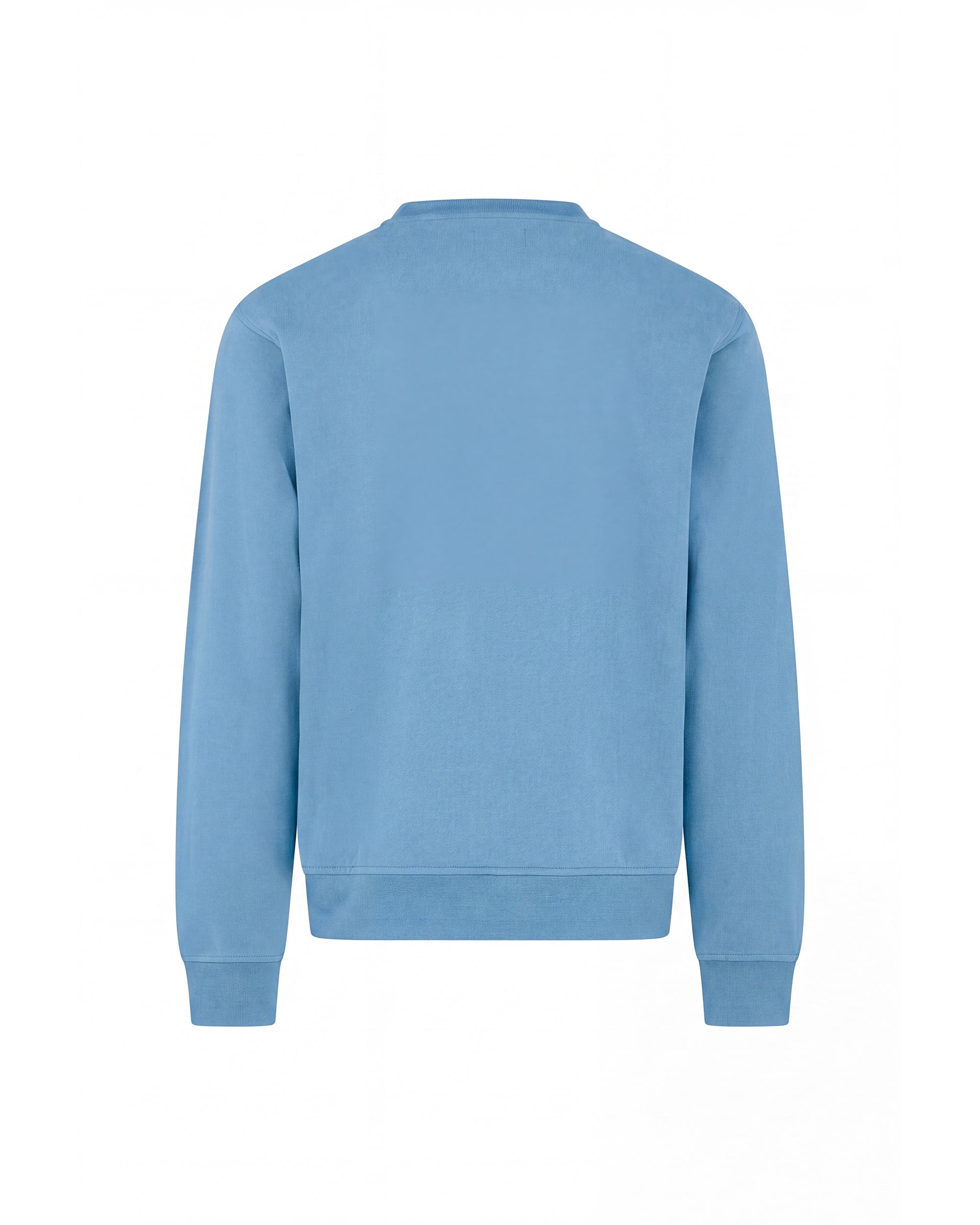 CHECK SHOULDER CREWNECK FLEECE