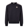 CHECK SHOULDER CREWNECK FLEECE
