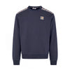 CHECK SHOULDER CREWNECK FLEECE