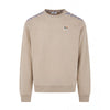 CHECK SHOULDER CREWNECK FLEECE